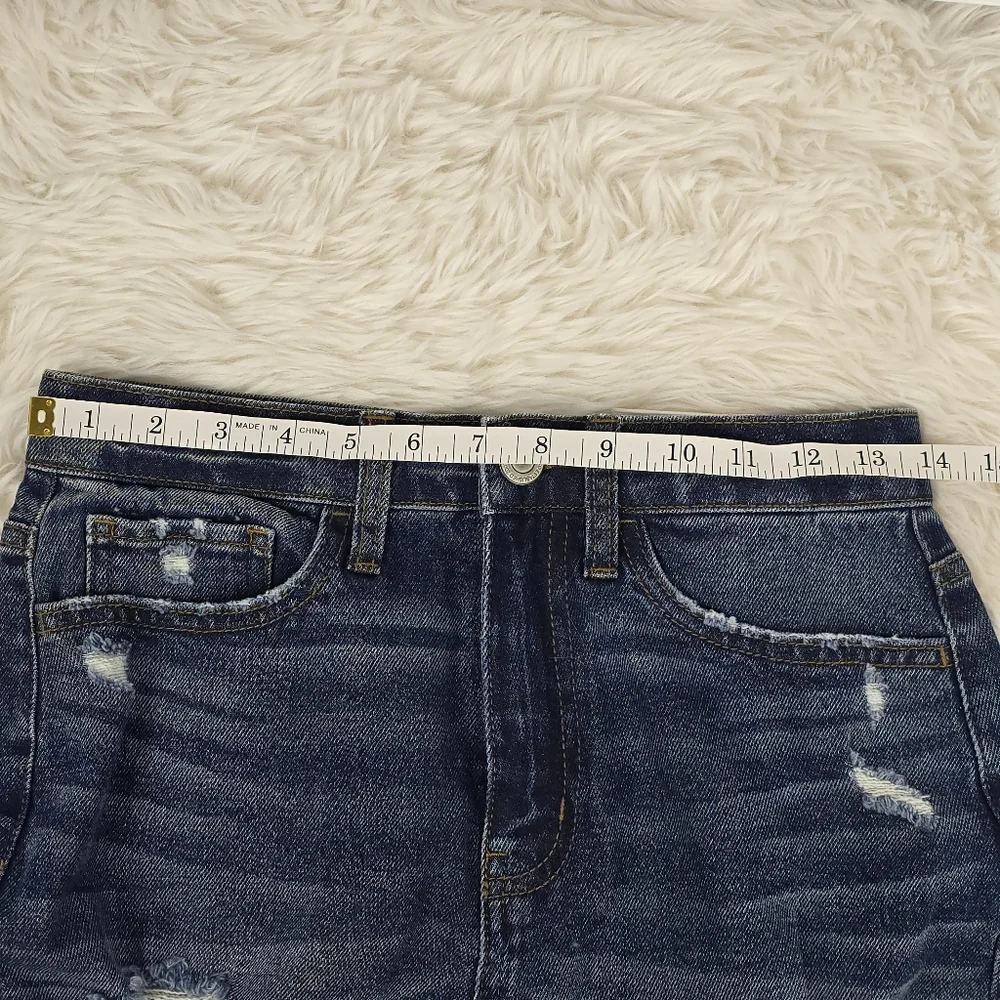 Denim Distressed Shorts